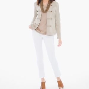 Chico's Sand Bar Military Twill Jacket sz 1